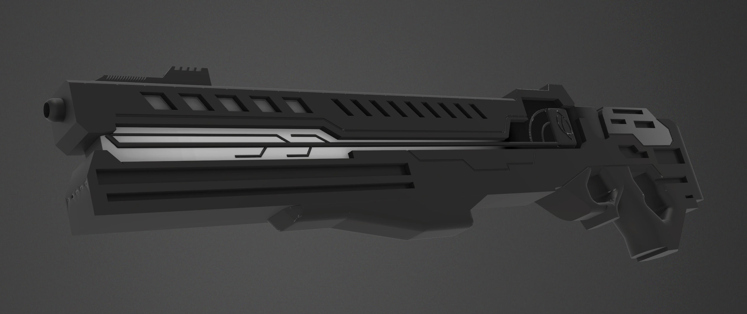 si-fi gun 3D model_3