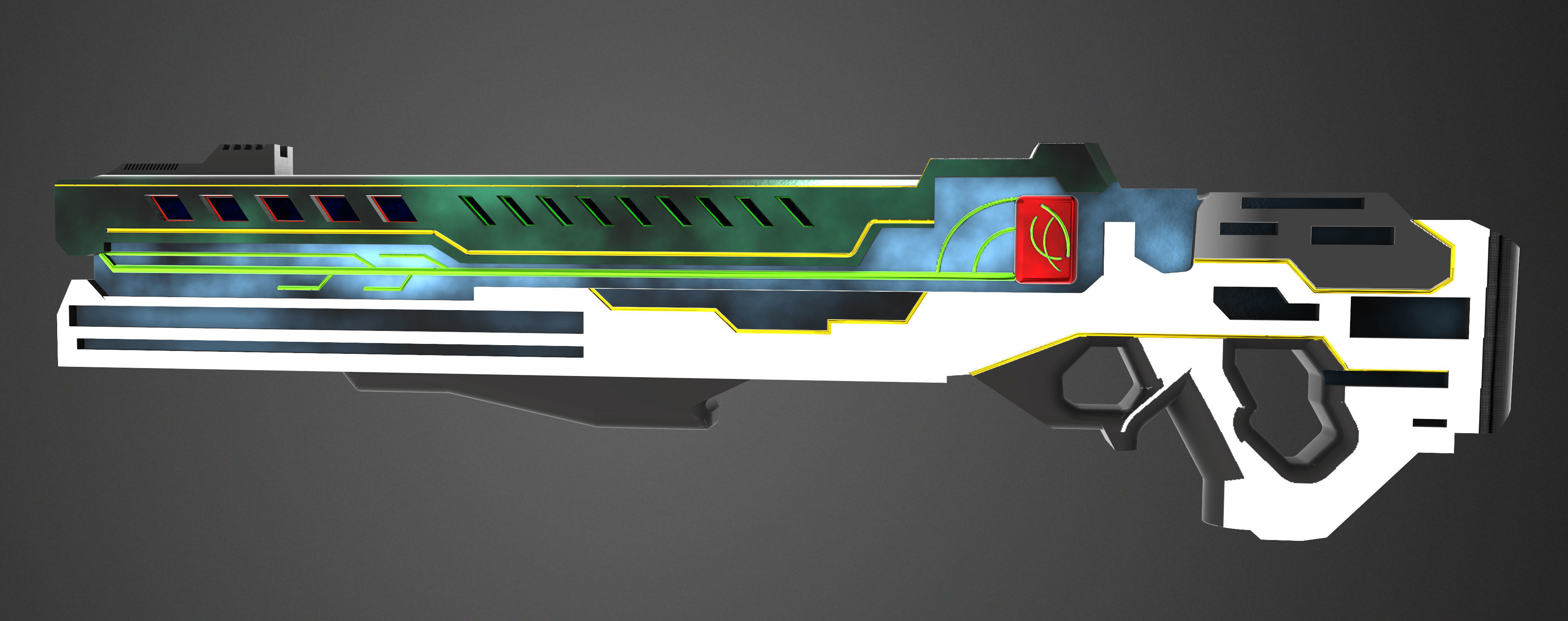 si-fi gun 3D model_2