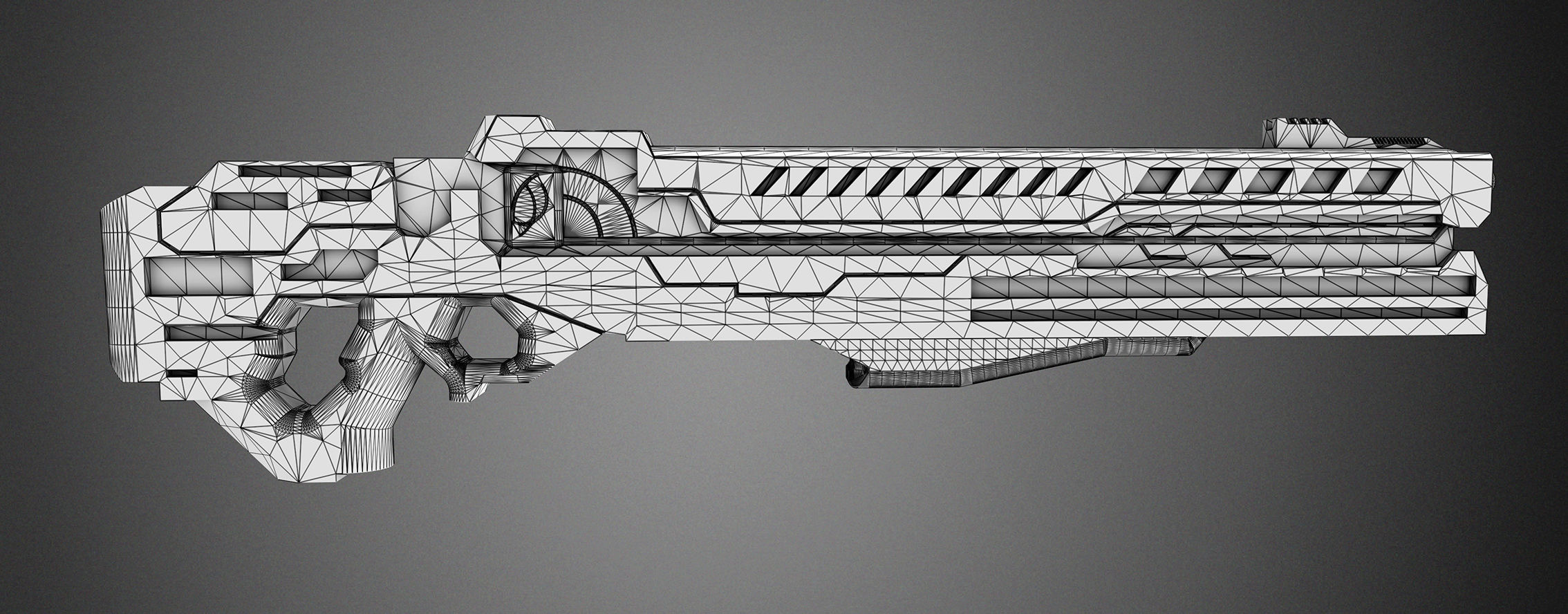 si-fi gun 3D model_5