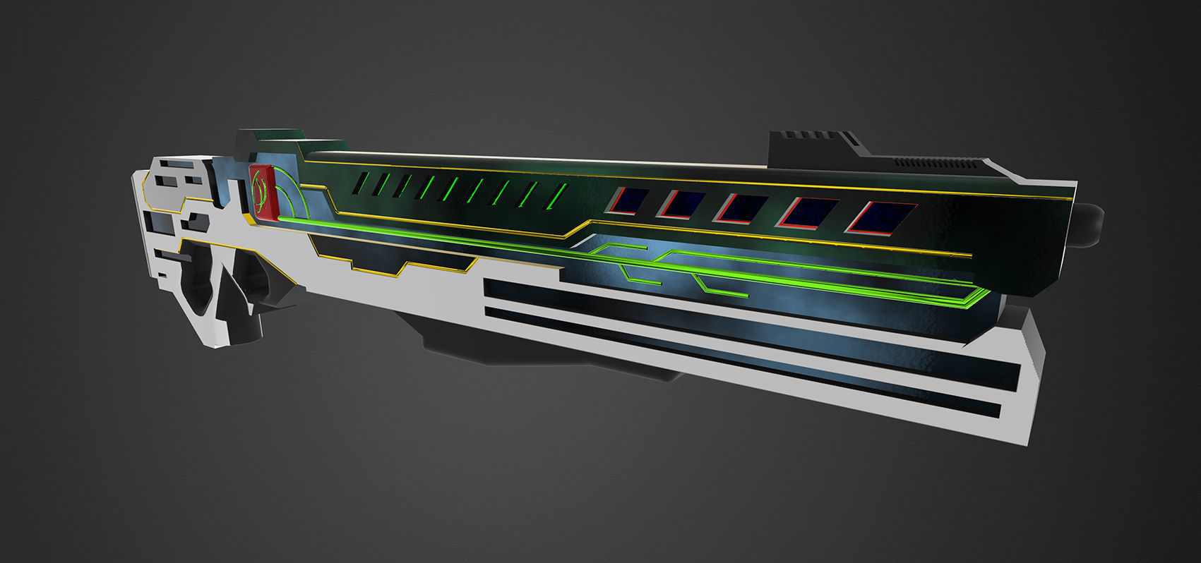 si-fi gun 3D model_8