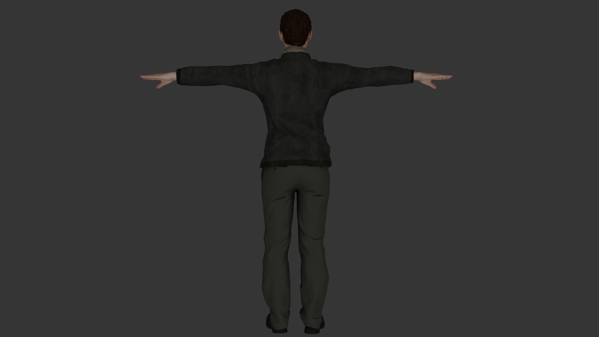 Rigged Male Character 31 3D model_7