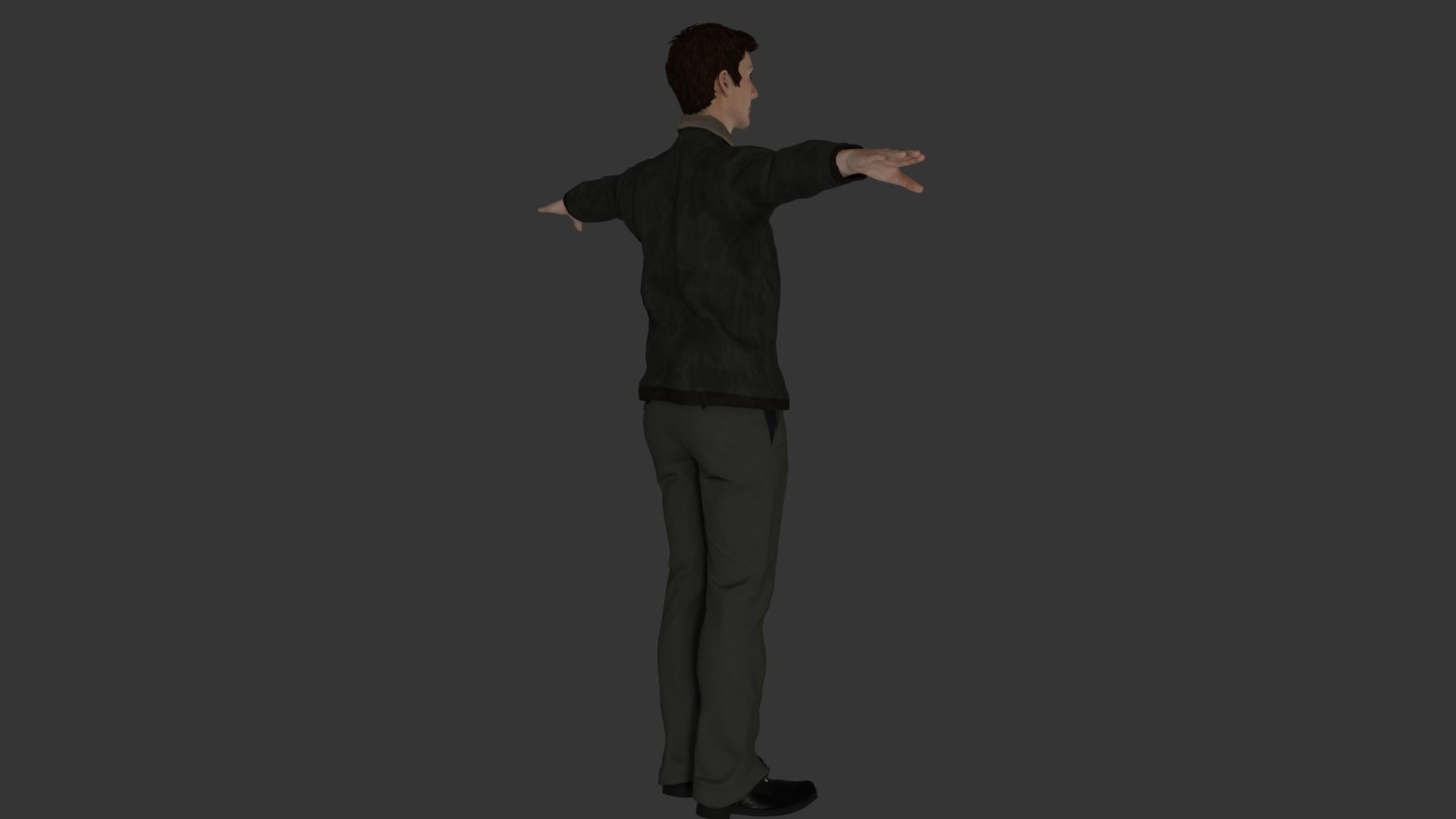 Rigged Male Character 31 3D model_5