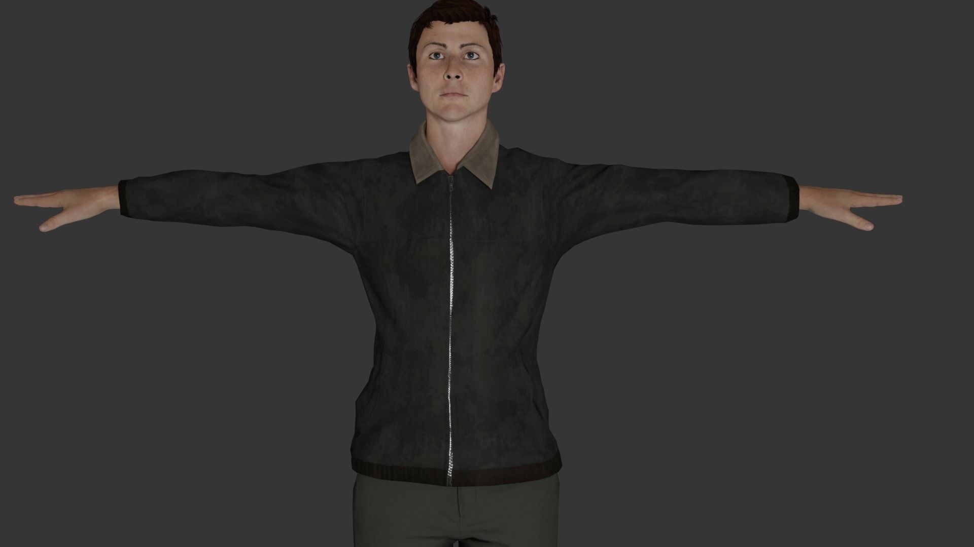 Rigged Male Character 31 3D model_13