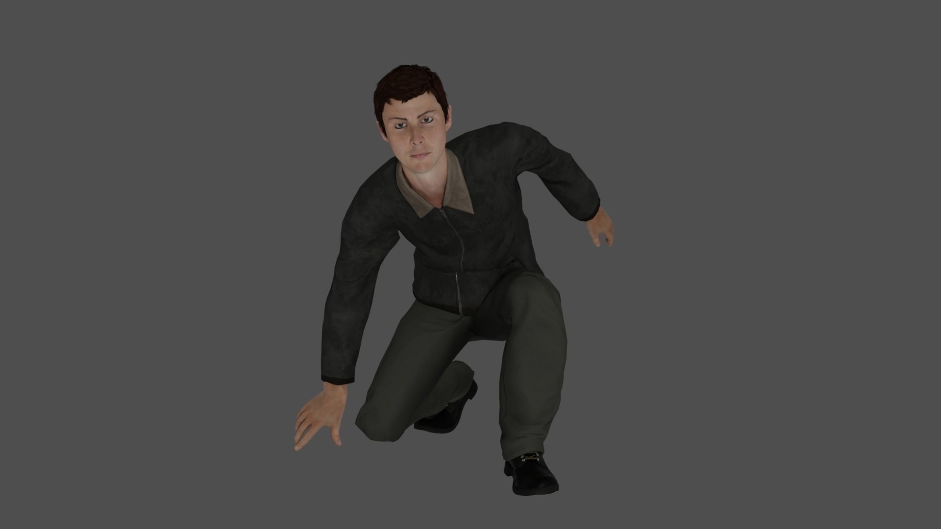 Rigged Male Character 31 3D model_15
