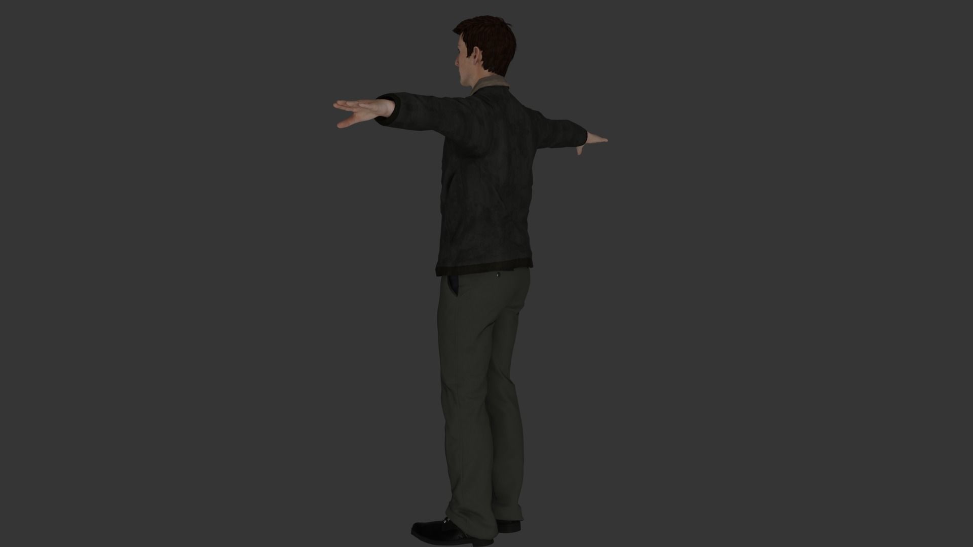 Rigged Male Character 31 3D model_9