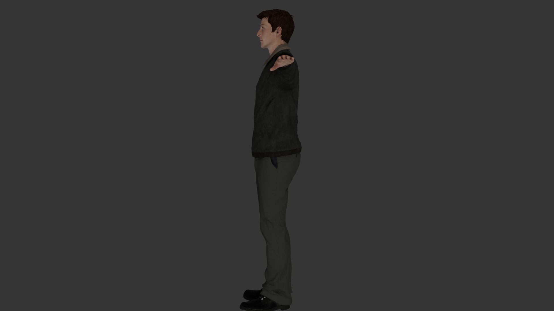 Rigged Male Character 31 3D model_10