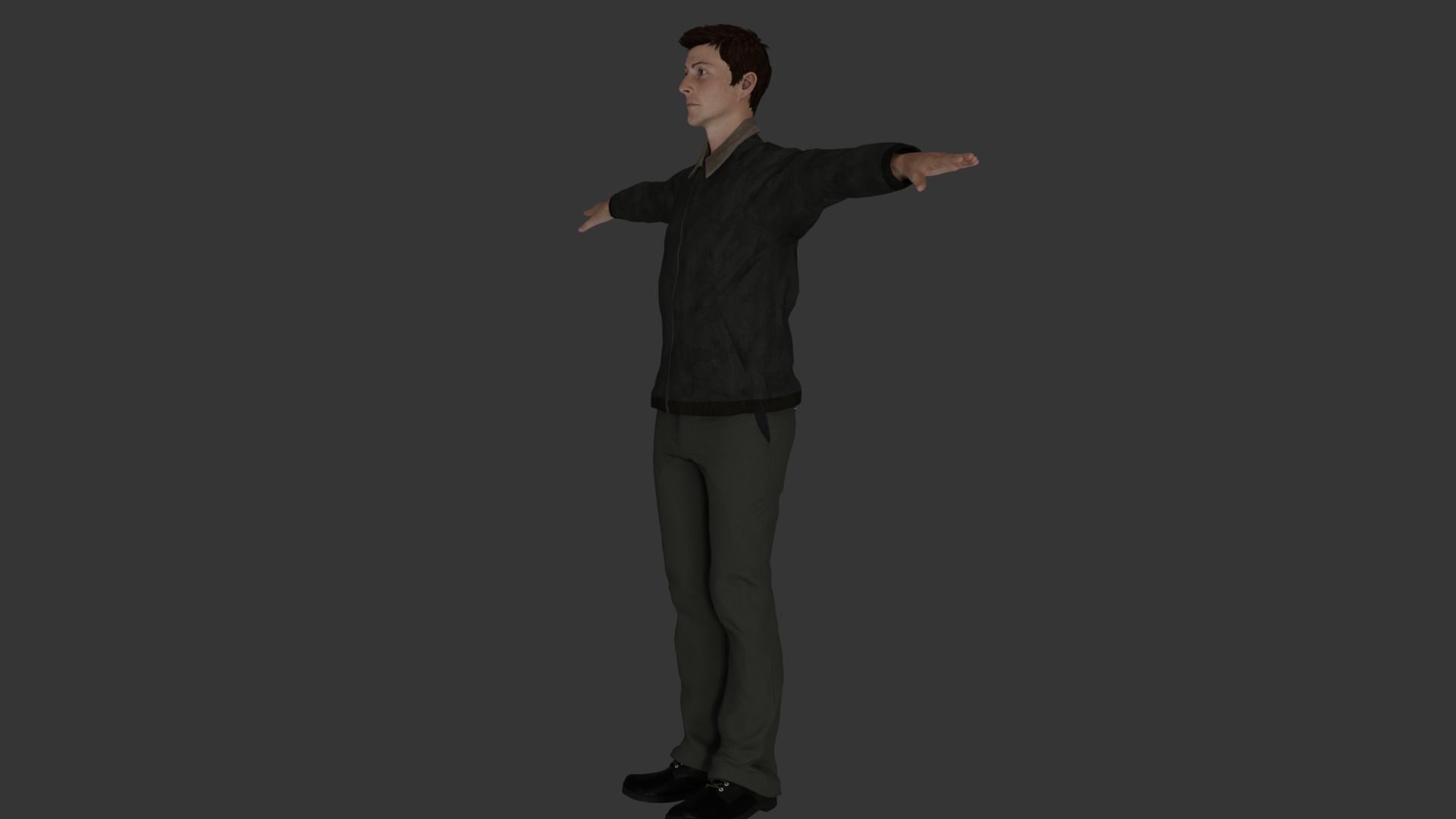 Rigged Male Character 31 3D model_11