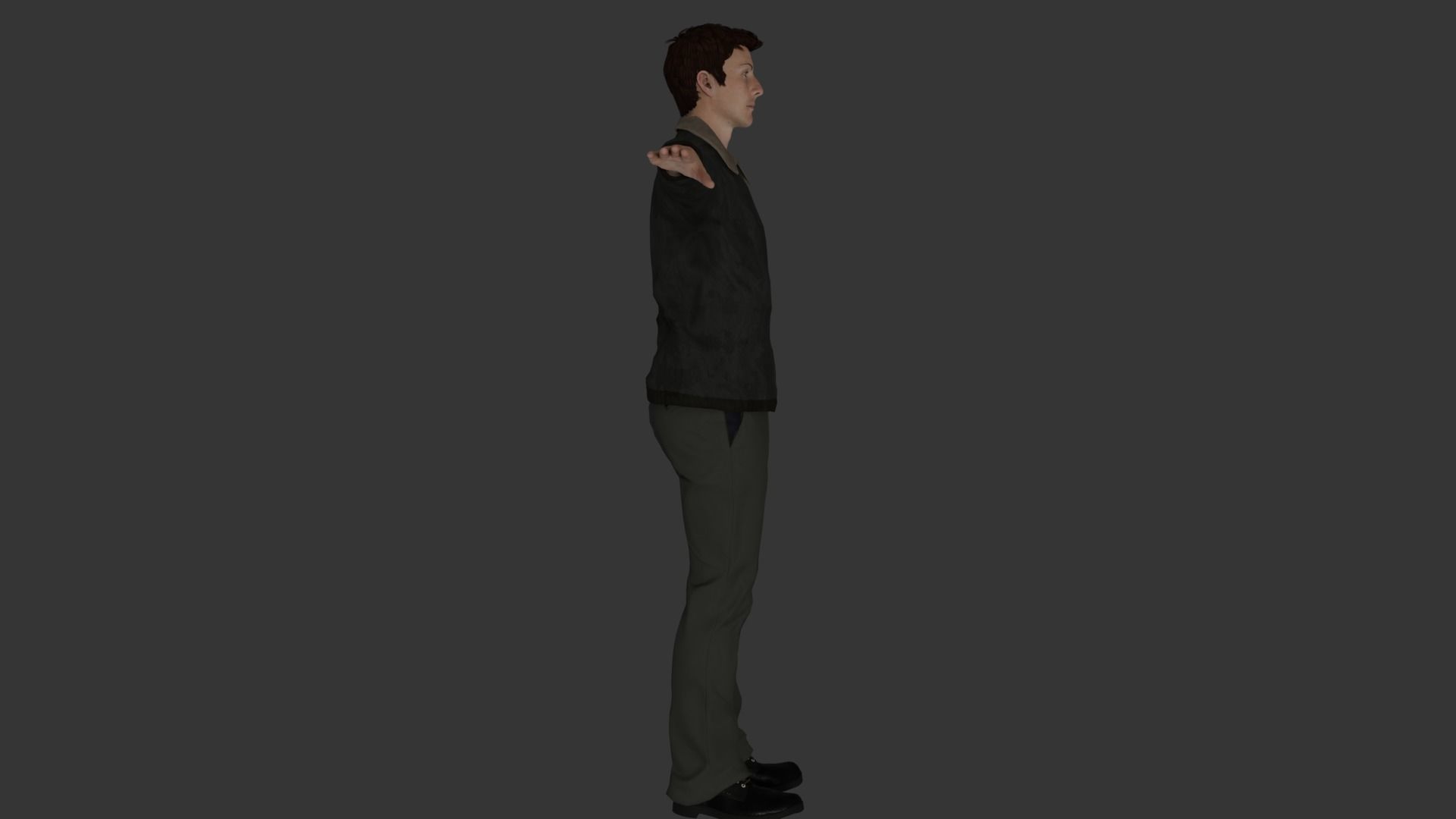 Rigged Male Character 31 3D model_4