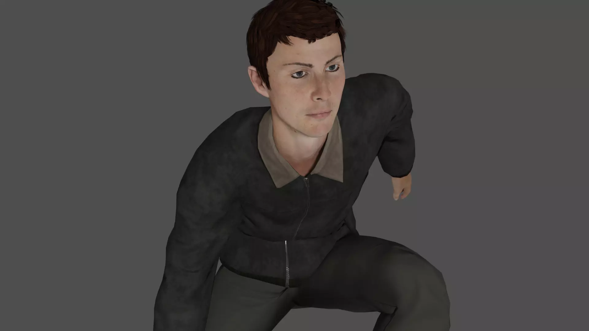 Rigged Male Character 31 3D model_0
