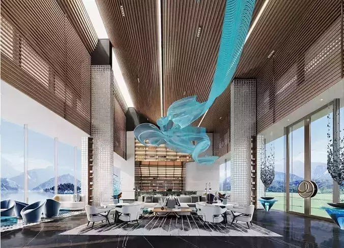 Modern reception hall