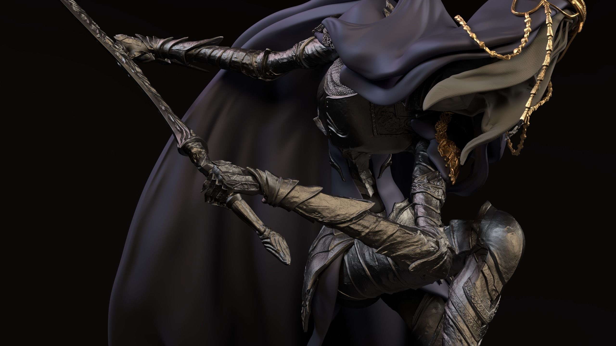 Dancer of boreal valley Model 3D print model_7