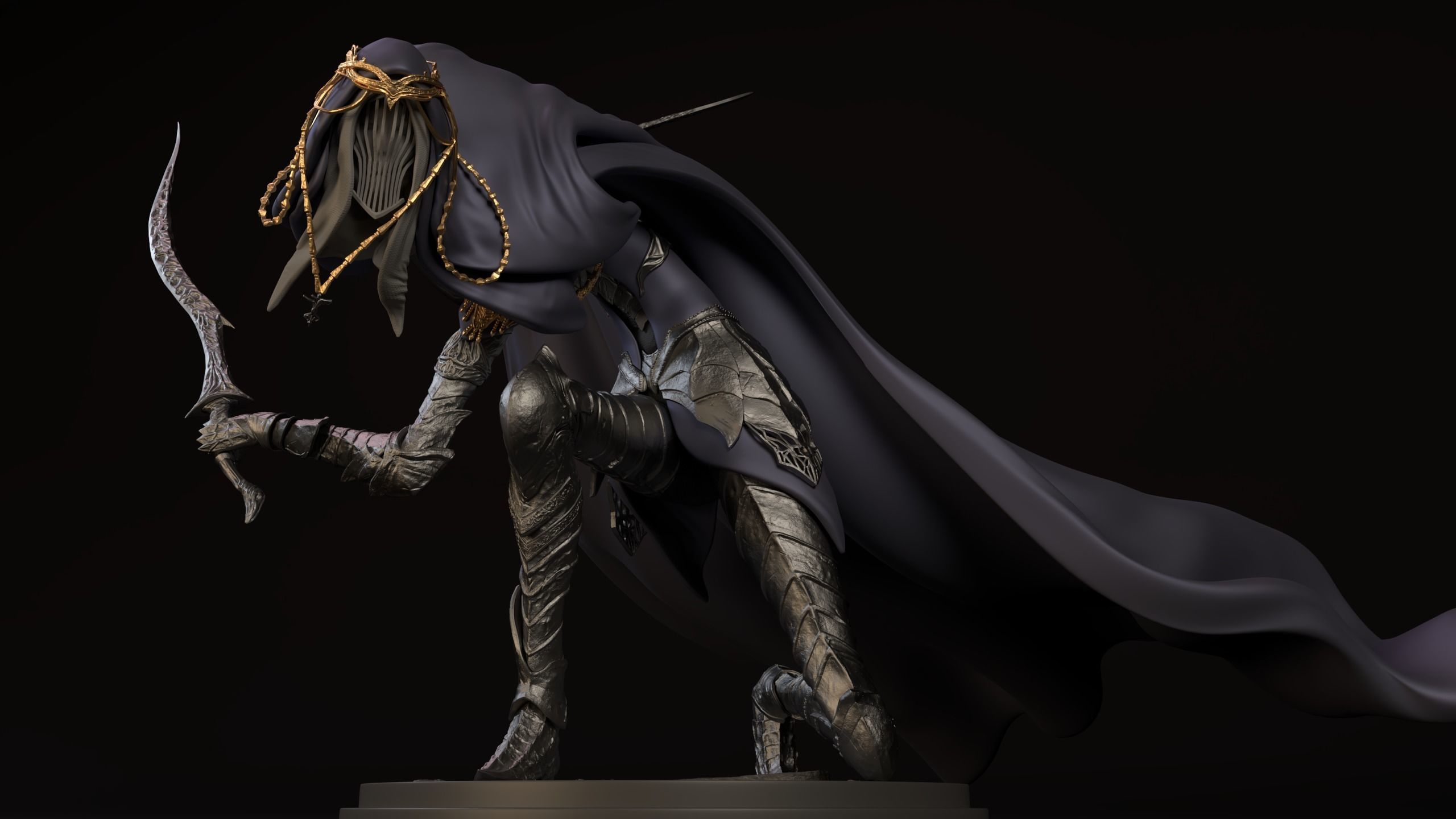 Dancer of boreal valley Model 3D print model_2