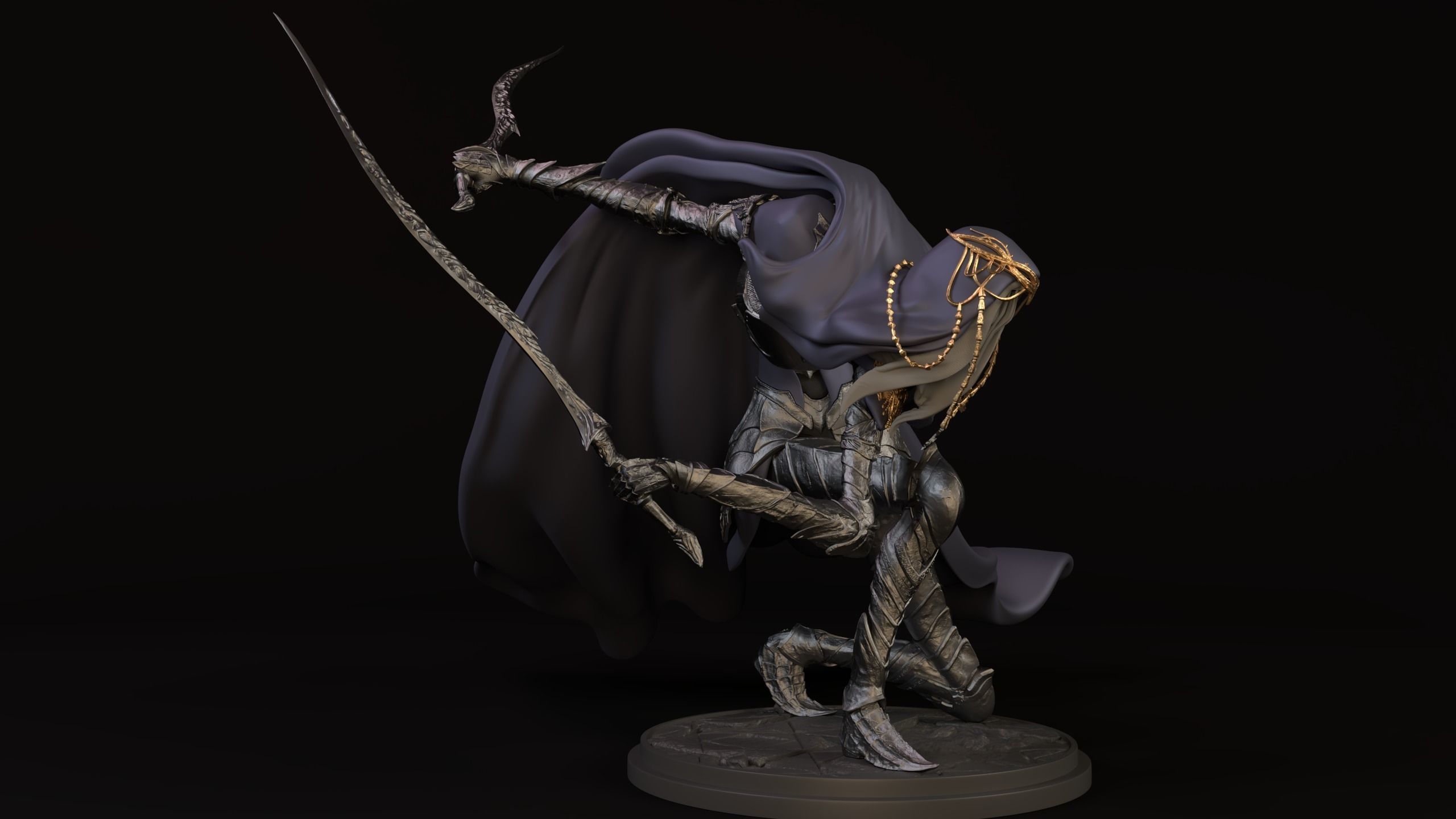 Dancer of boreal valley Model 3D print model_4