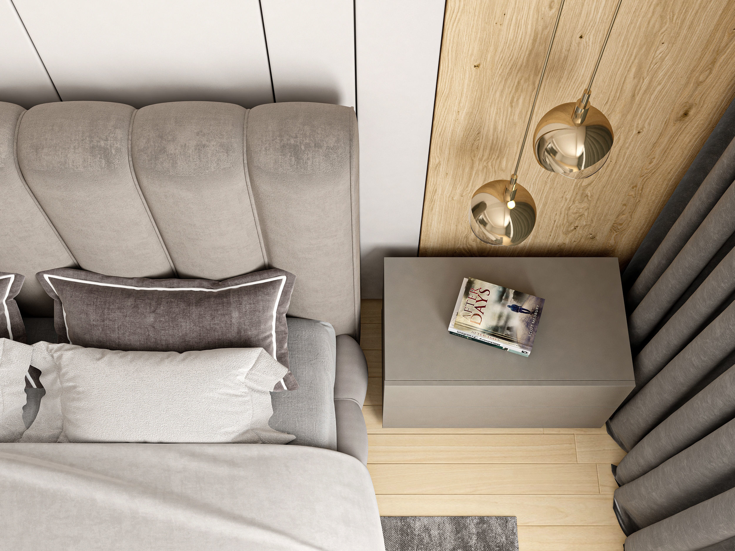 Modern Bedroom 02 3D model_3