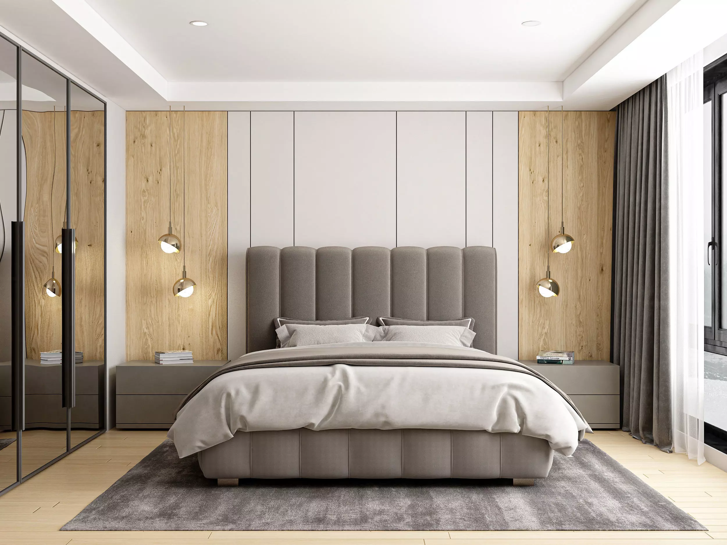 Modern Bedroom 02 3D model_0