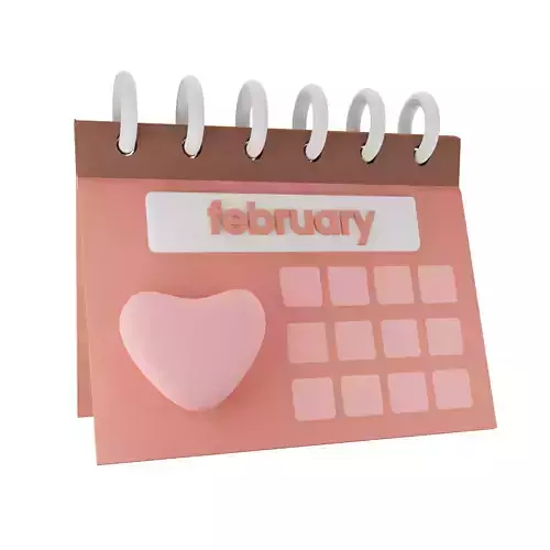 Calendar Romance Icon