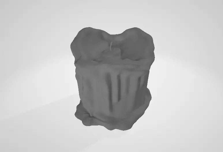 candle skull 3D model_0