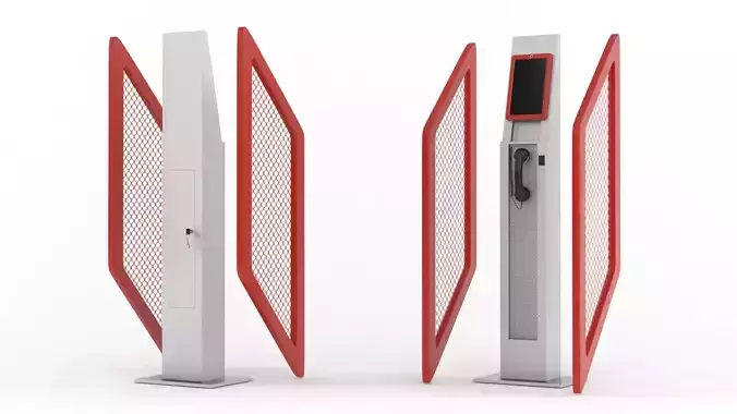 Electronic Kiosk 3D model