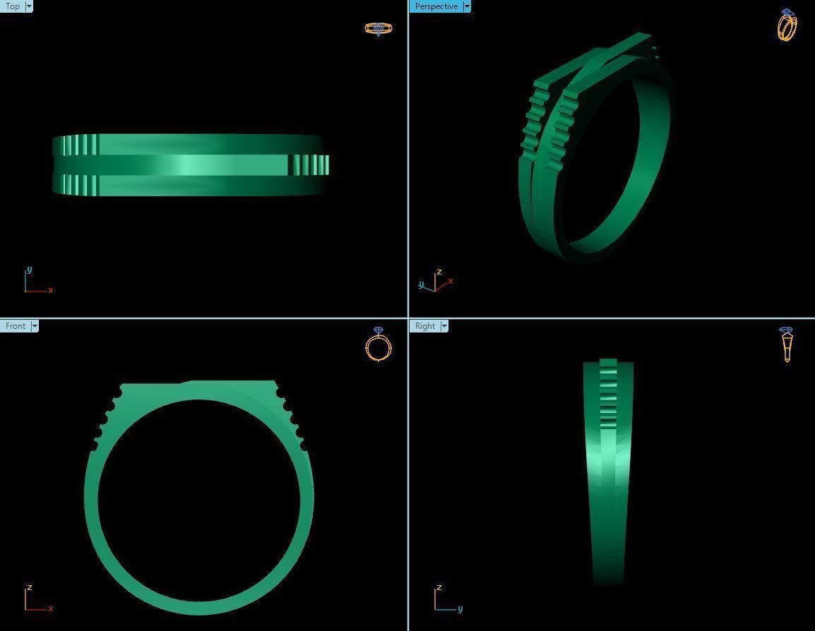 Baby Ring 3D print model_7
