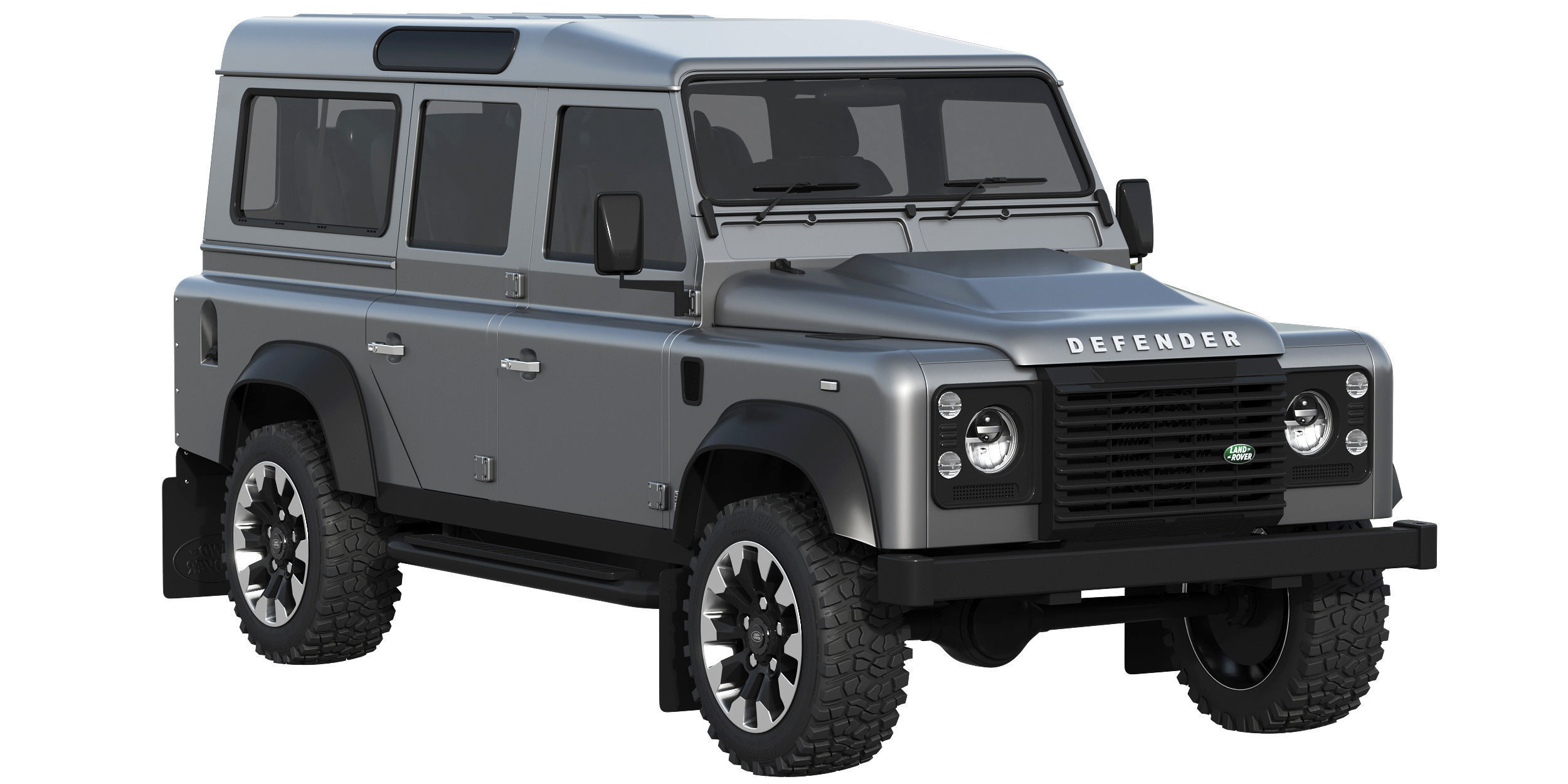 Land Rover Defender Works V8 4-door 2018 3D model_1