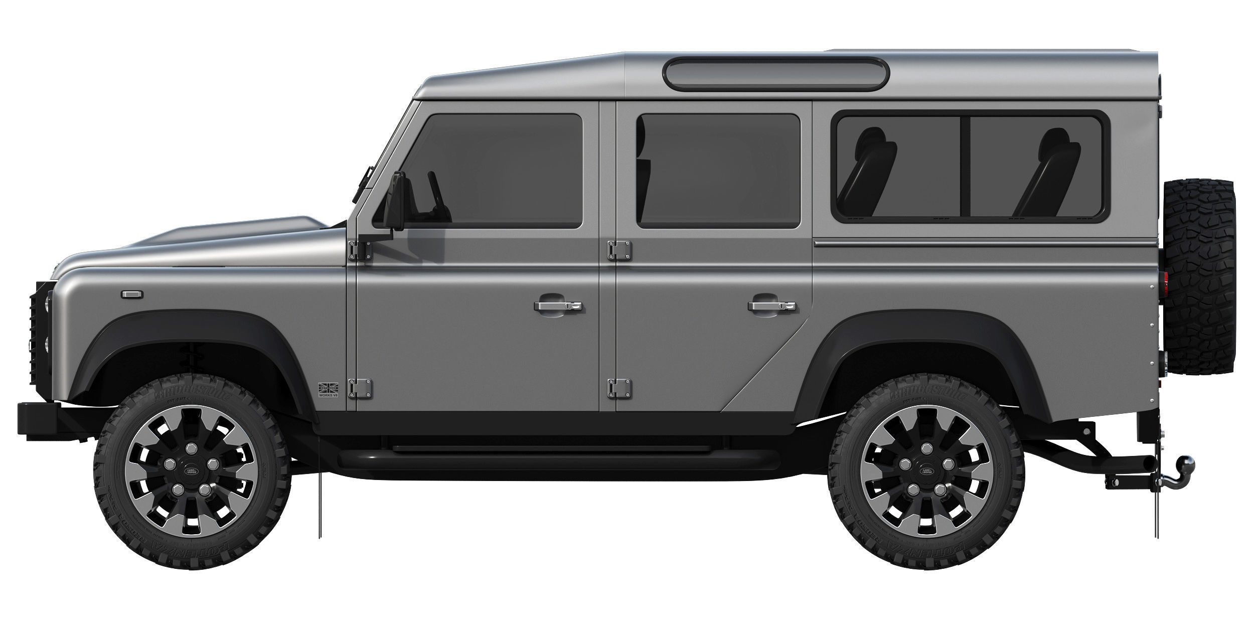 Land Rover Defender Works V8 4-door 2018 3D model_5