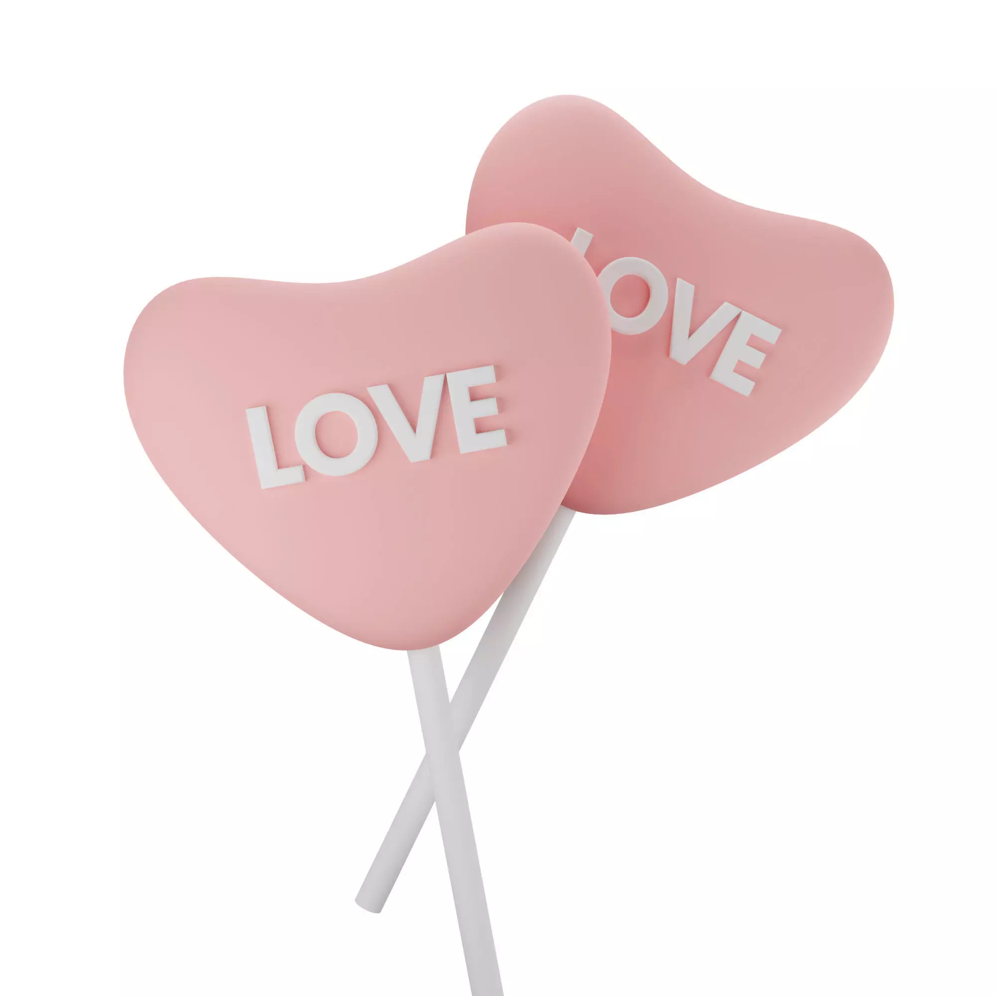 Love Candy Low-poly 3D model_0