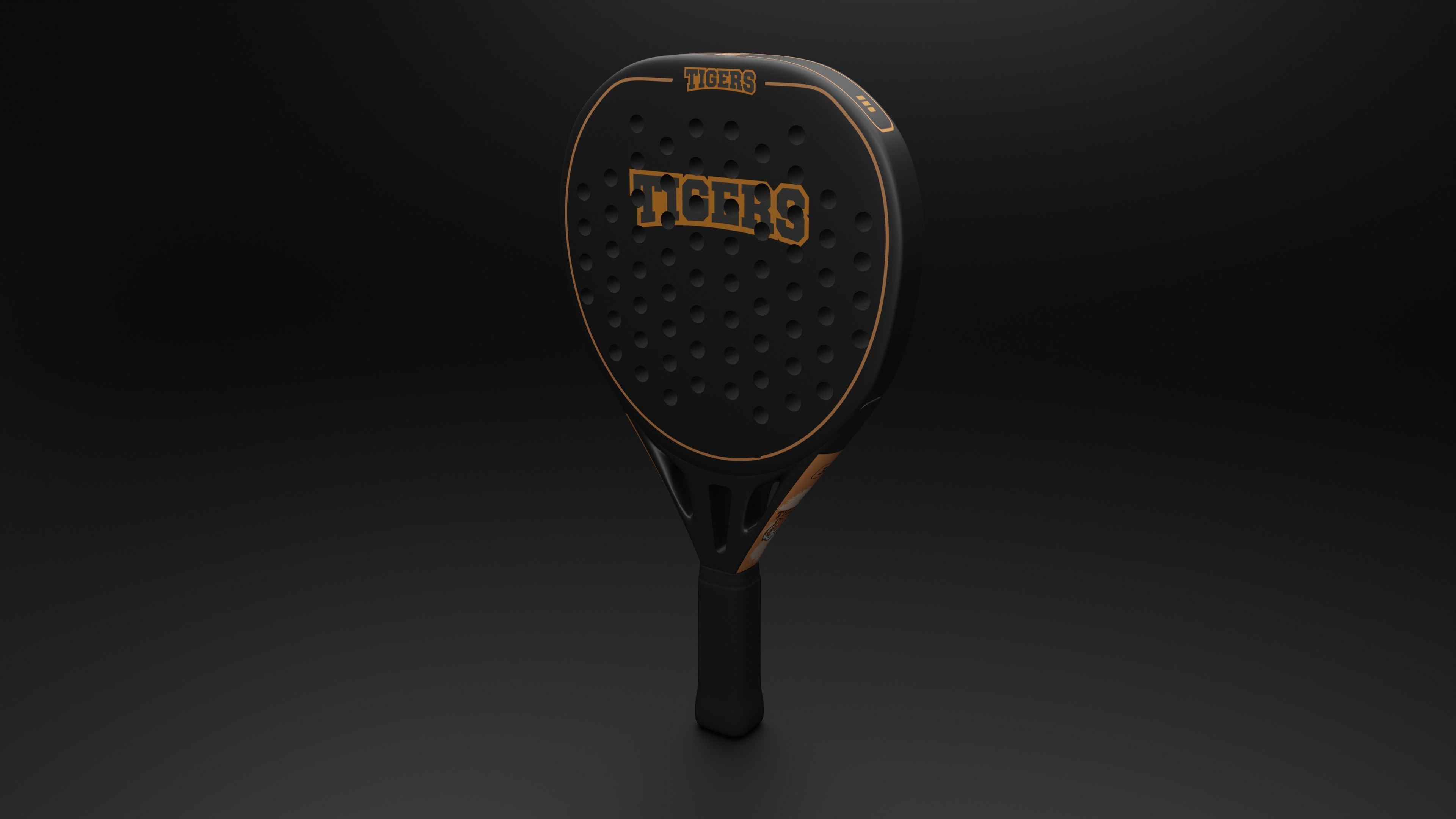 Paddle racket 3D model_1