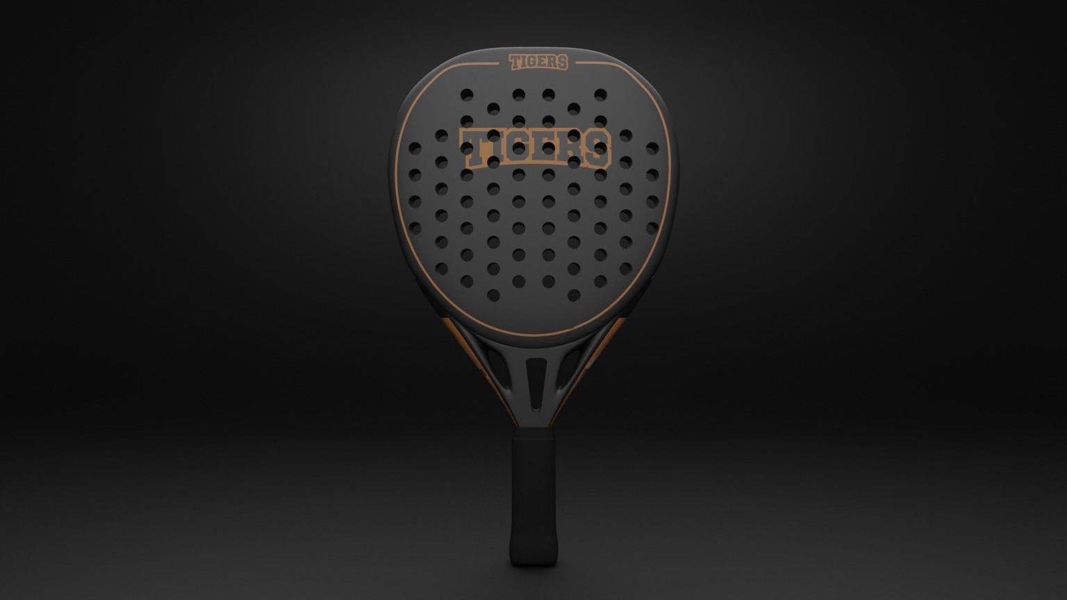 Paddle racket 3D model_2