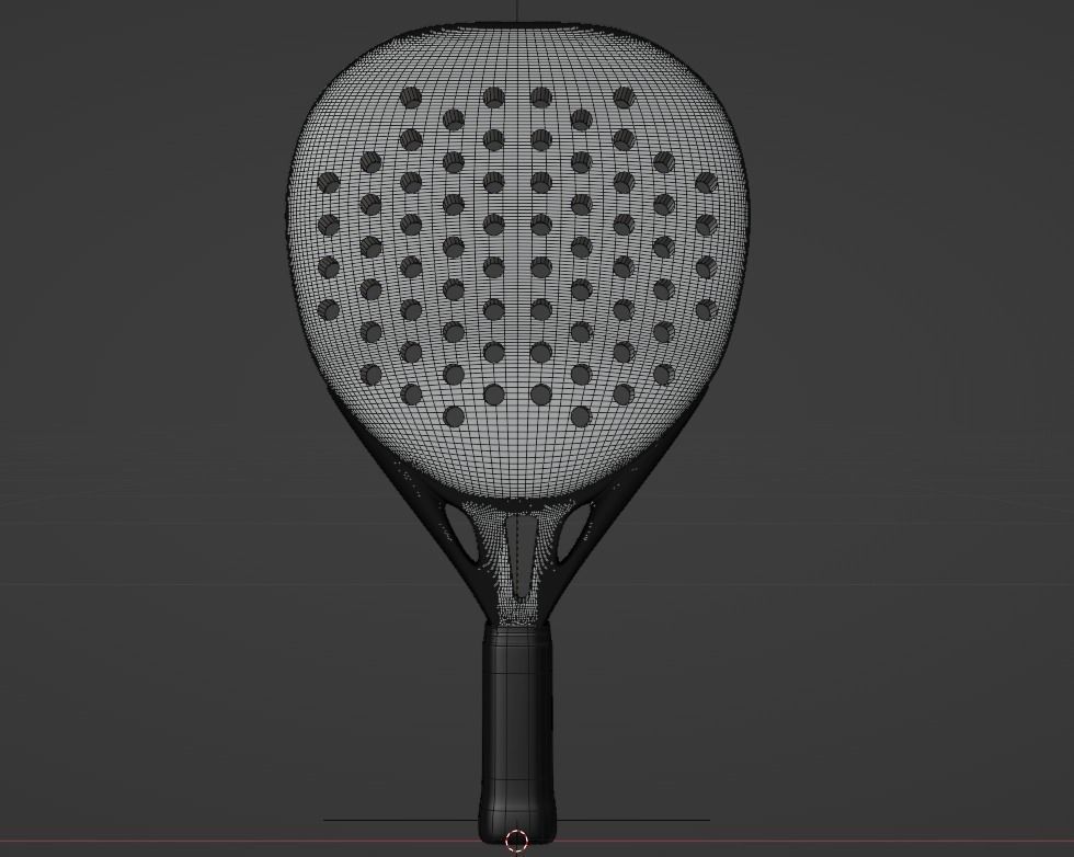 Paddle racket 3D model_5