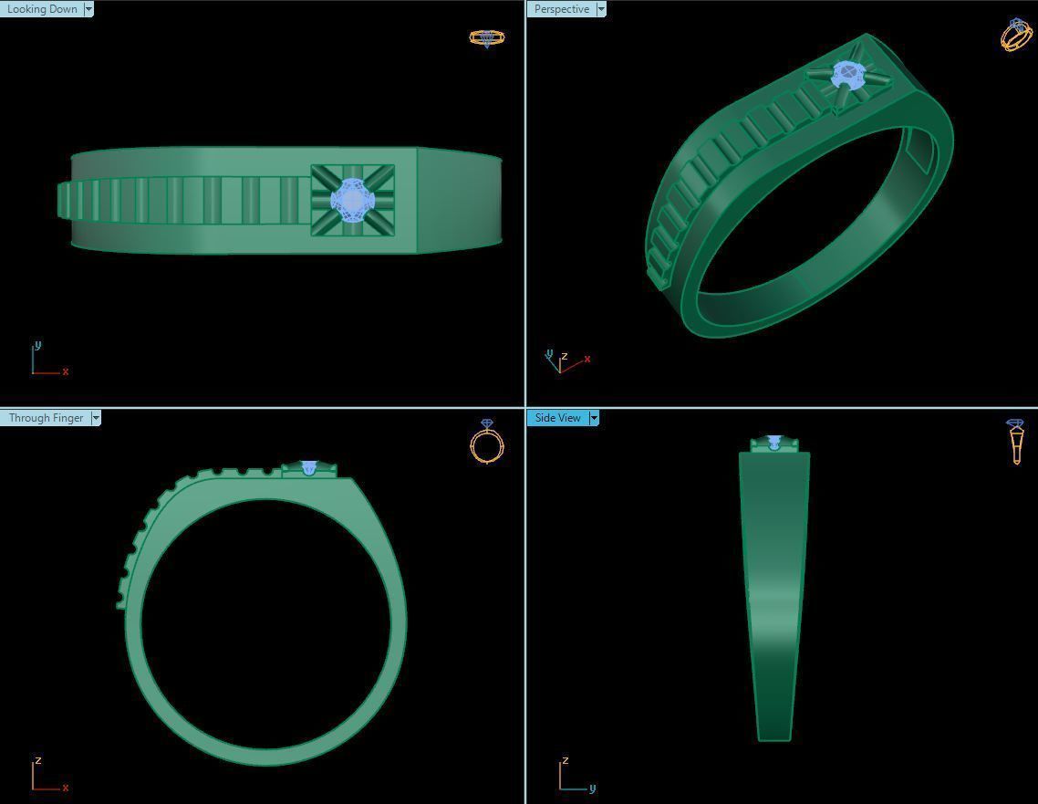 Baby Ring 3D print model_5