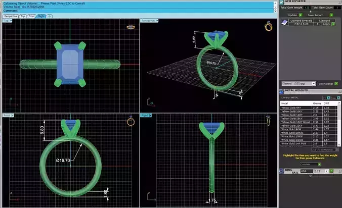 Solitairy Diamond Ring V4