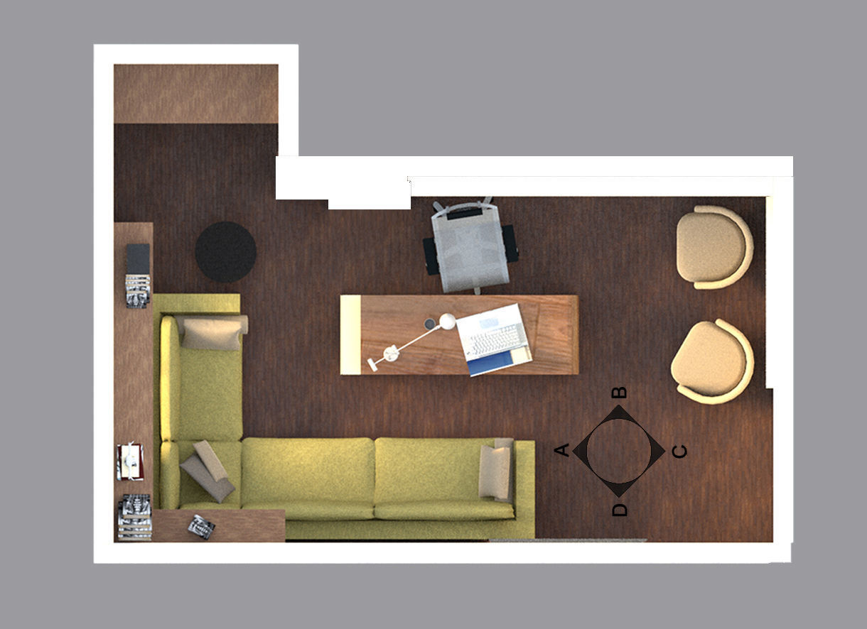 Small Office Design 3D model_3