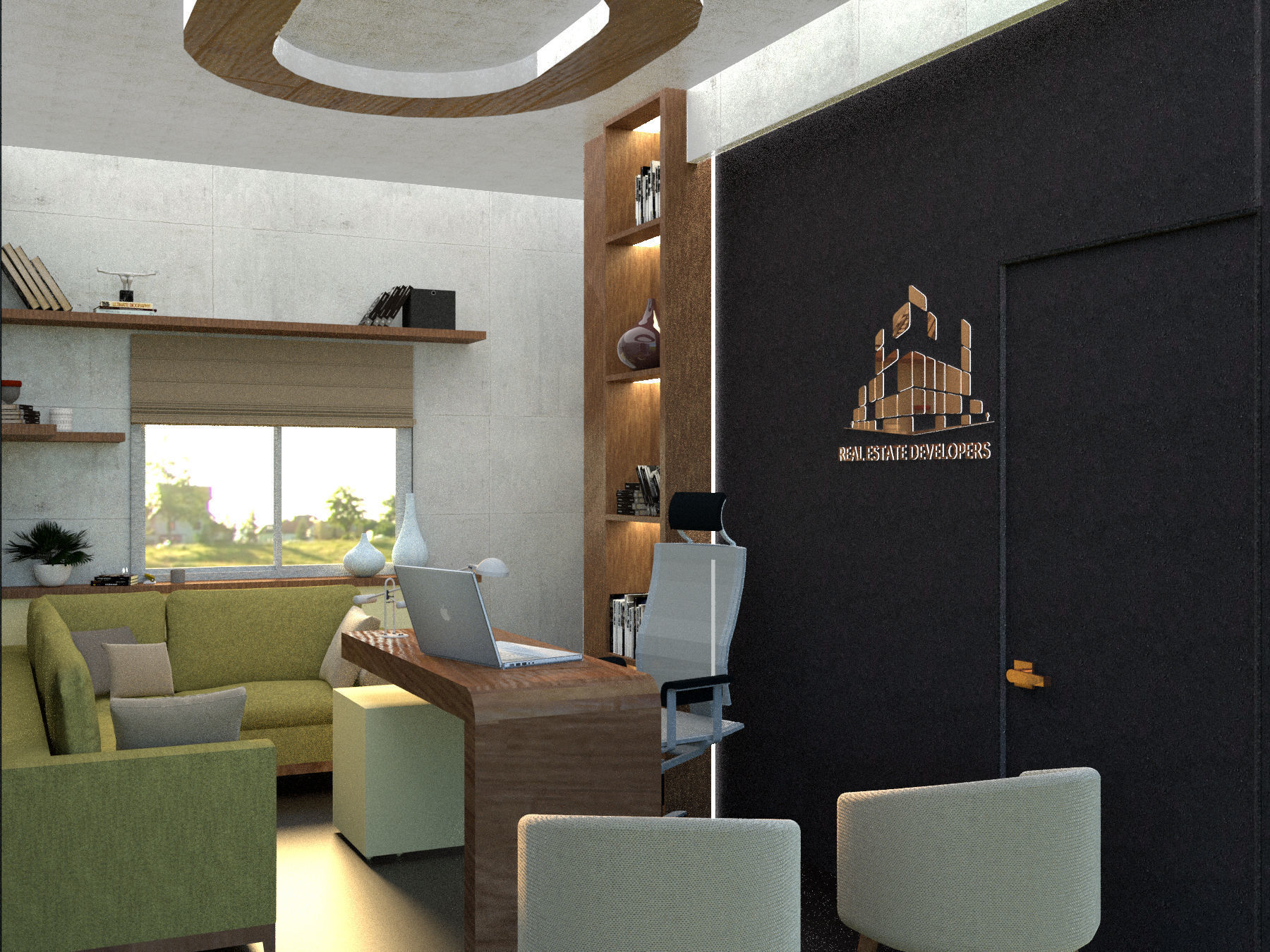 Small Office Design 3D model_1