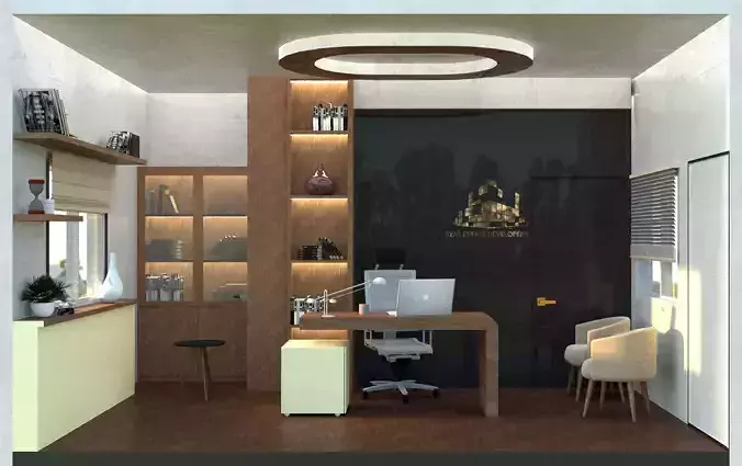 Small Office Design 3D model