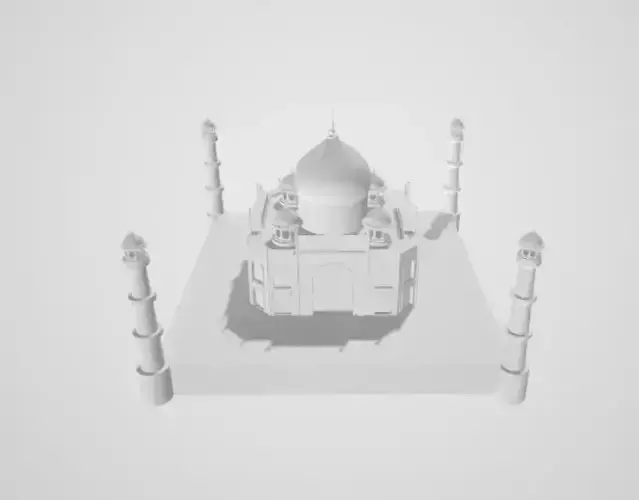 Taj mahal 3D print model