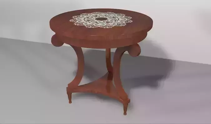 1940s Table 3D model