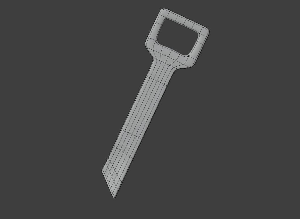 Bottle Opener Free low-poly 3D model_4