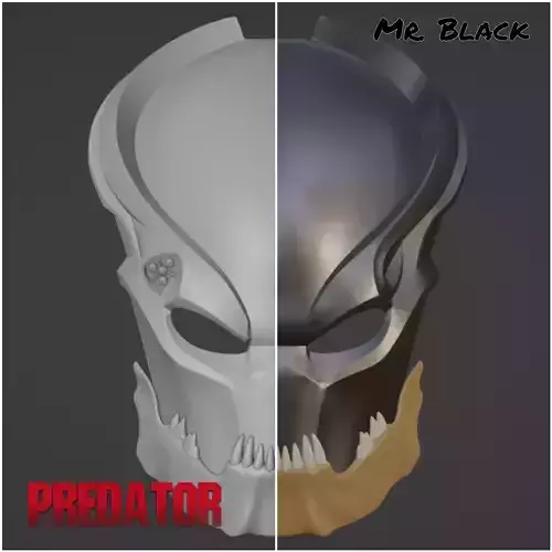 Predator - mr Black mask 3D print model