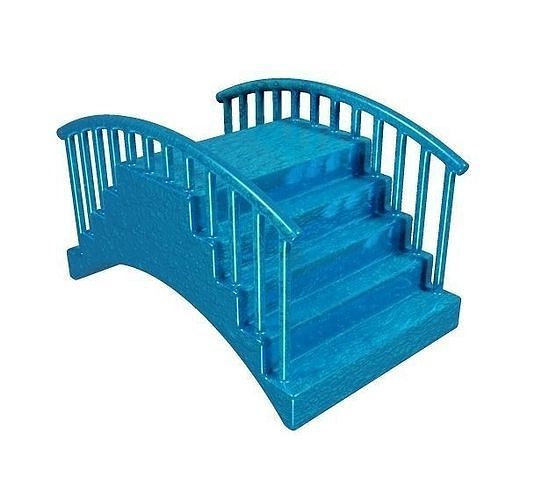 Fabulous Cartoon Bridge Low-poly 3D model