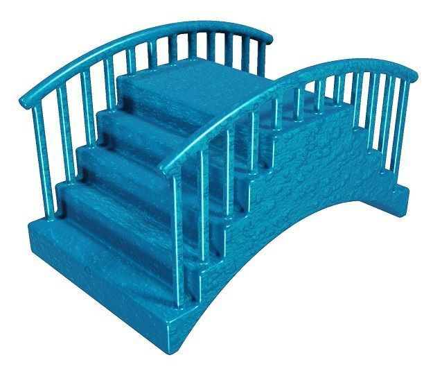 Fabulous Cartoon Bridge Low-poly 3D model_2