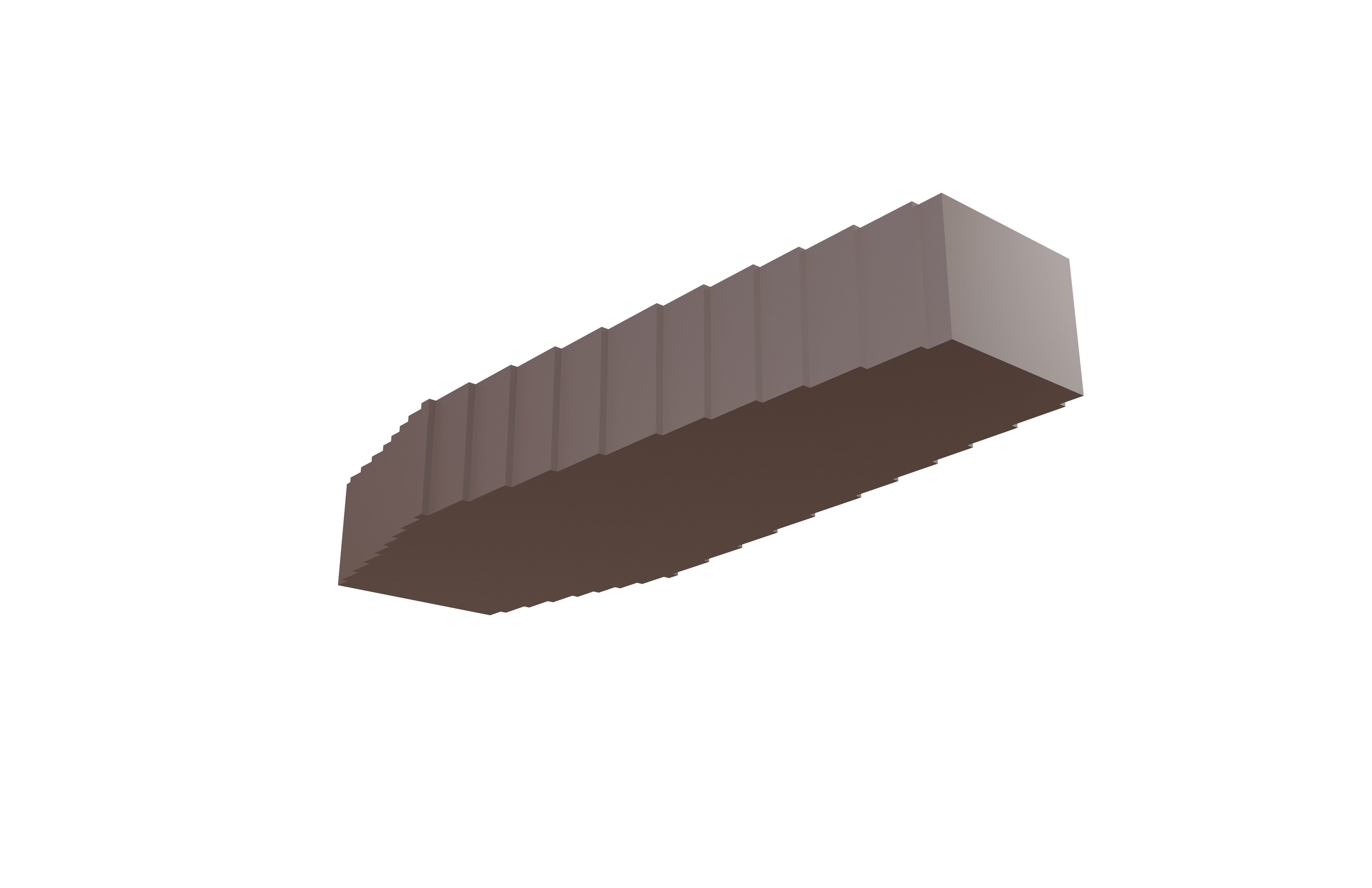 Voxel Coffin v1 002 Low-poly 3D model_2