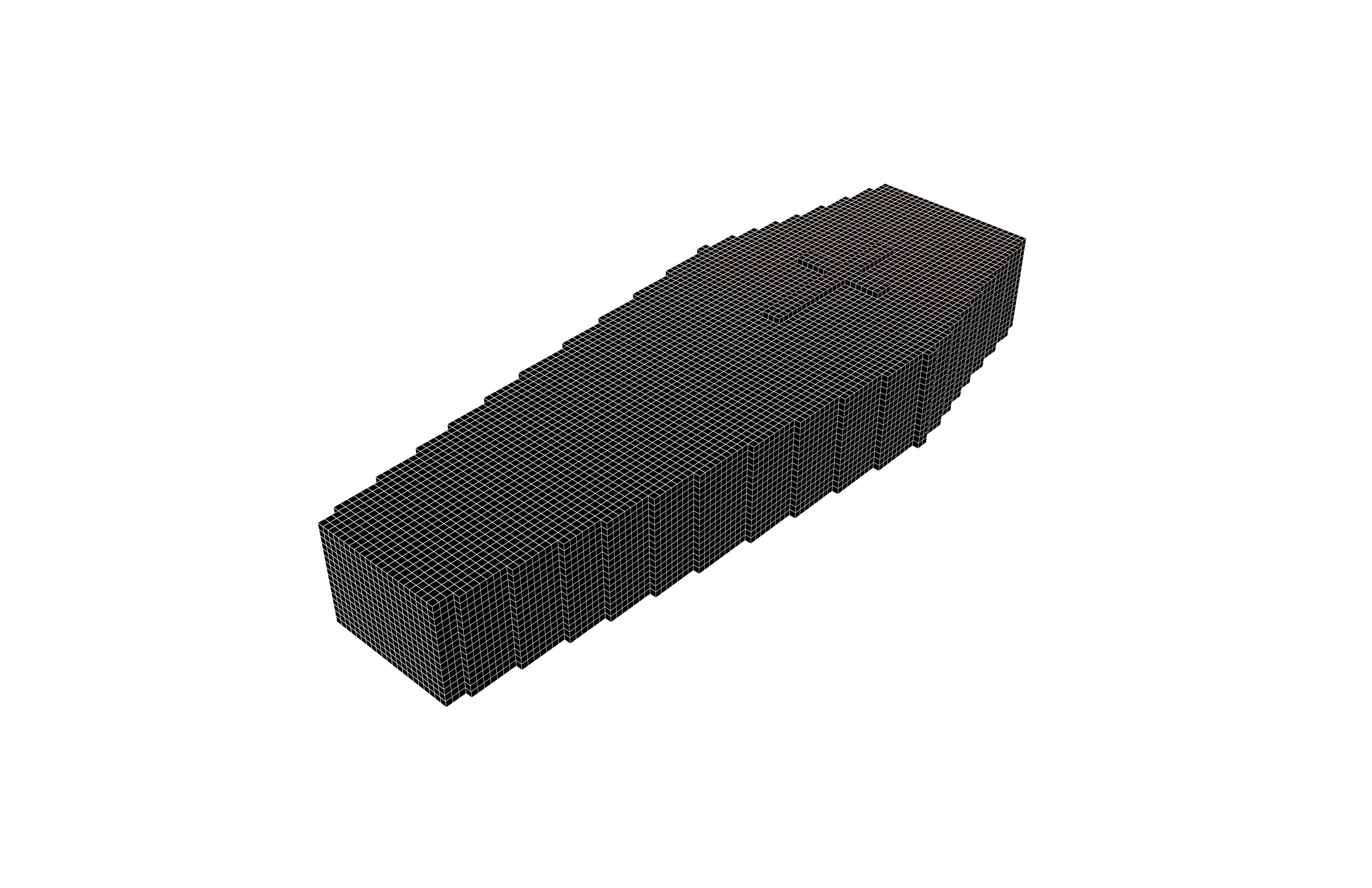 Voxel Coffin v1 002 Low-poly 3D model_7