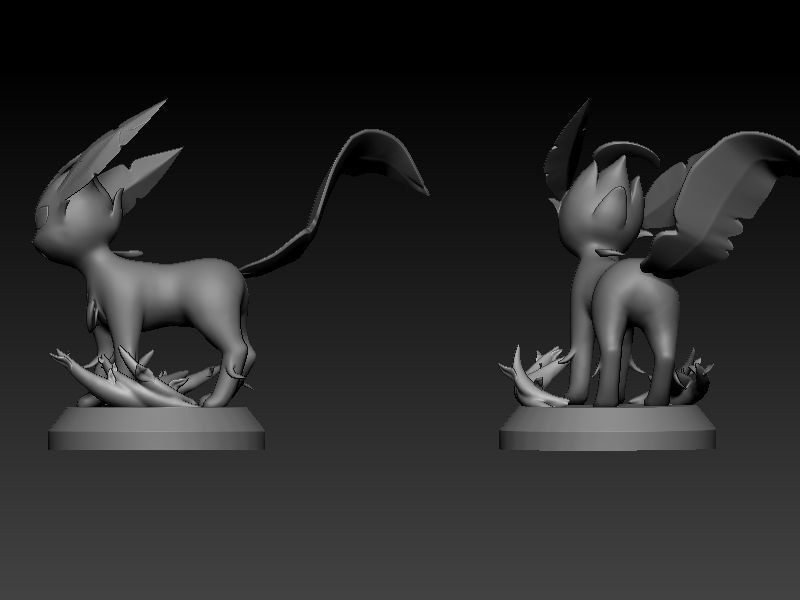 Pokemon leafeon 3D print model_4