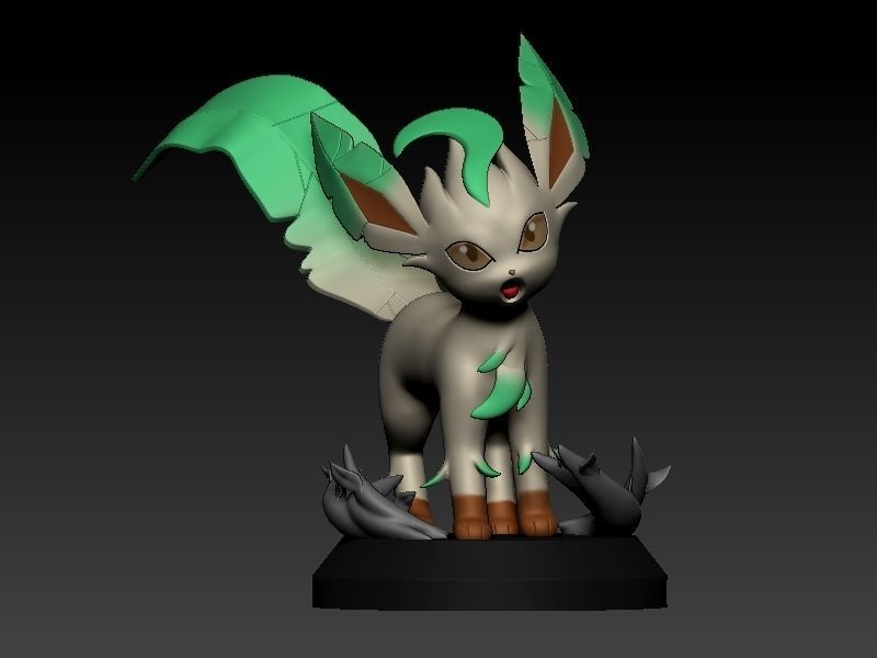 Pokemon leafeon 3D print model_6