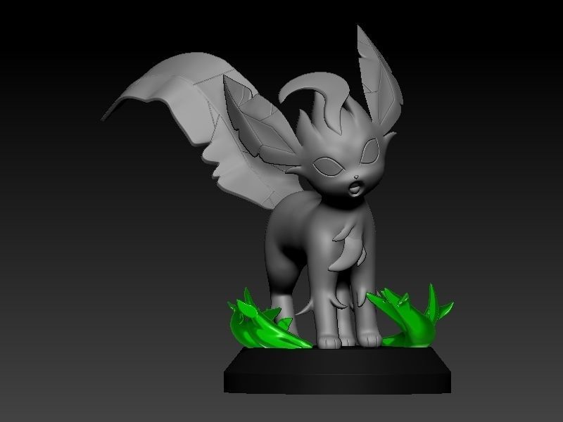 Pokemon leafeon 3D print model_5