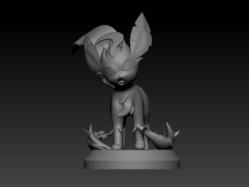 Pokemon leafeon 3D print model_1