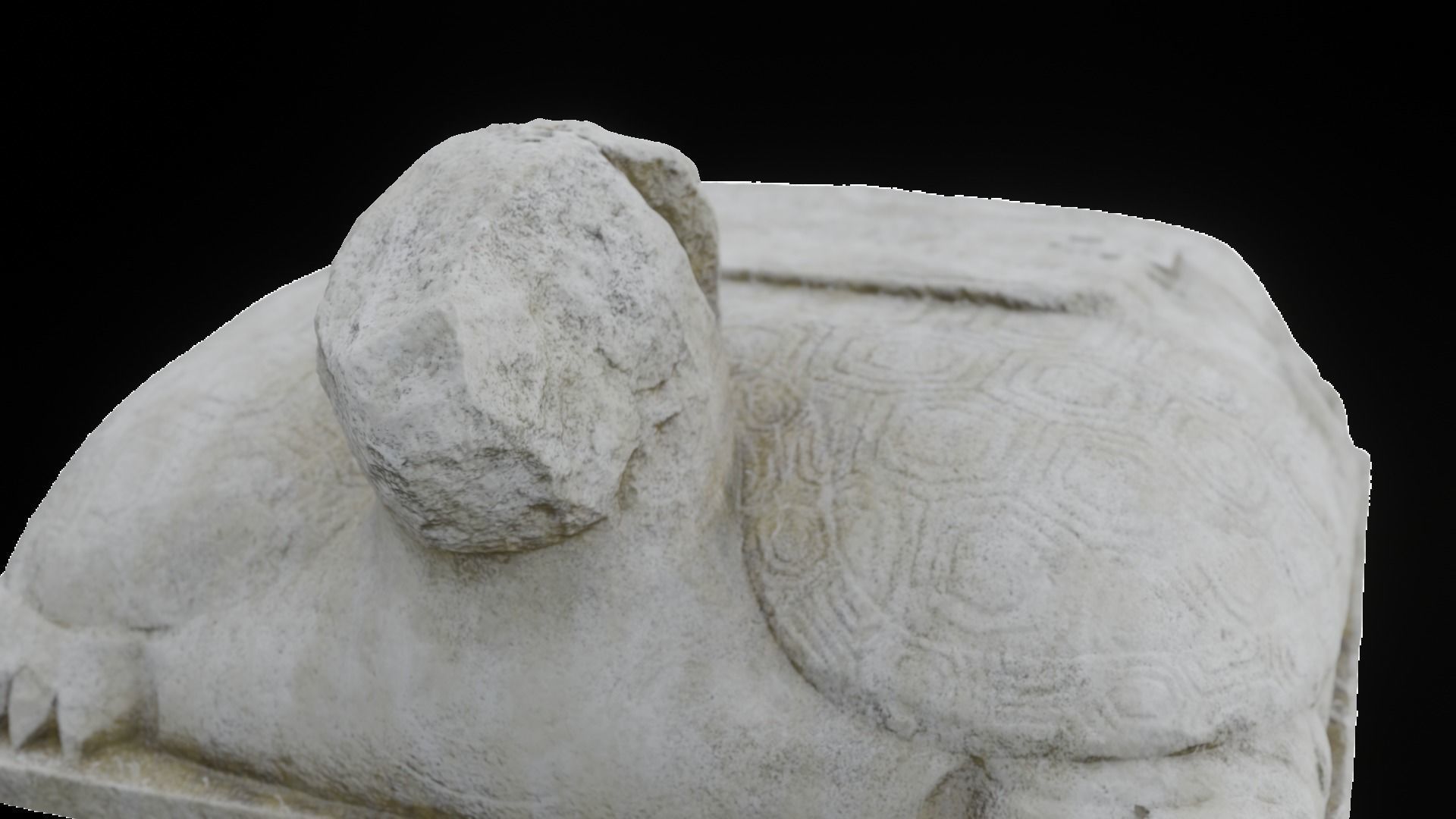 Tortoise statue of turtle 3D model_1