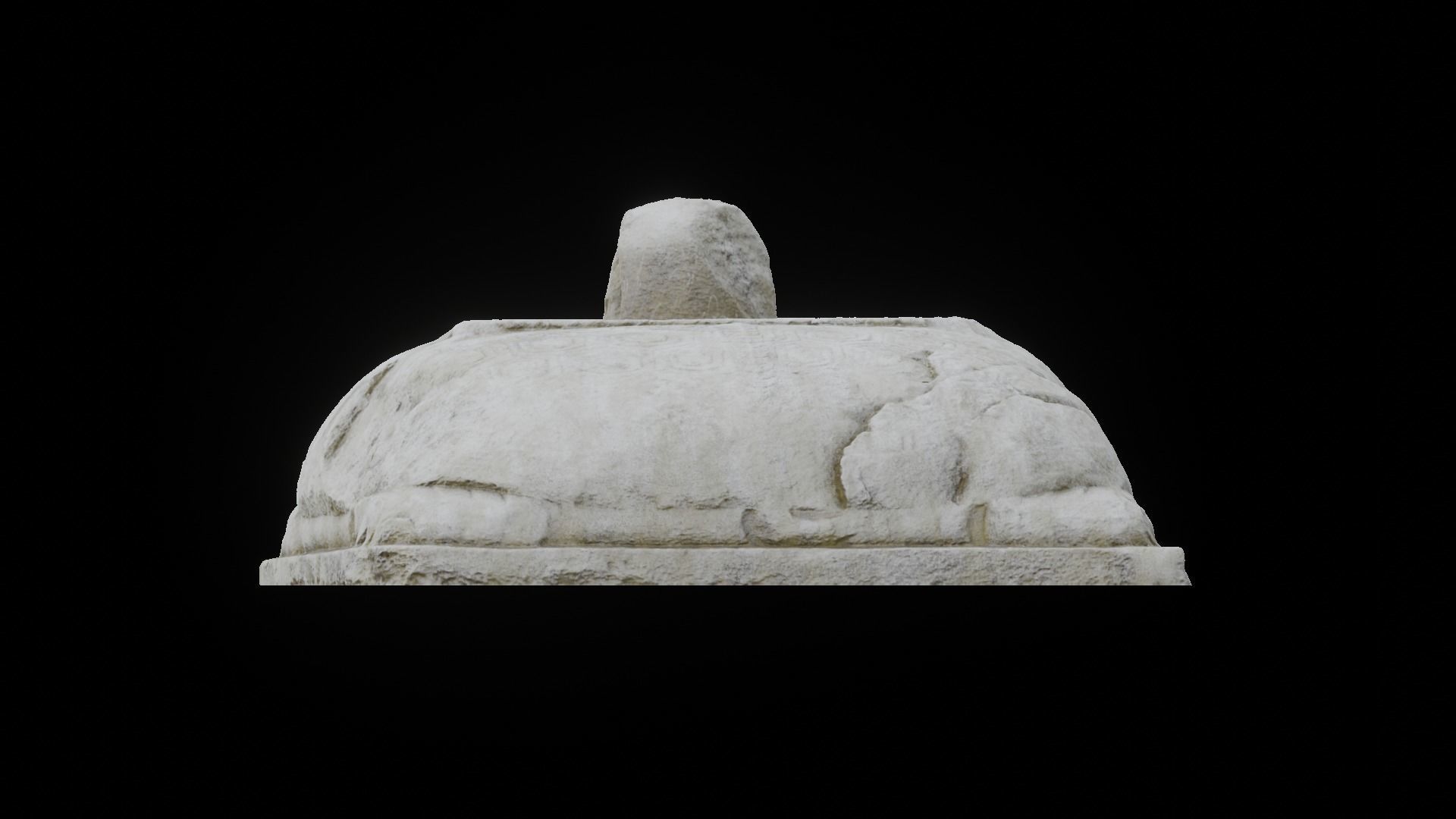 Tortoise statue of turtle 3D model_4