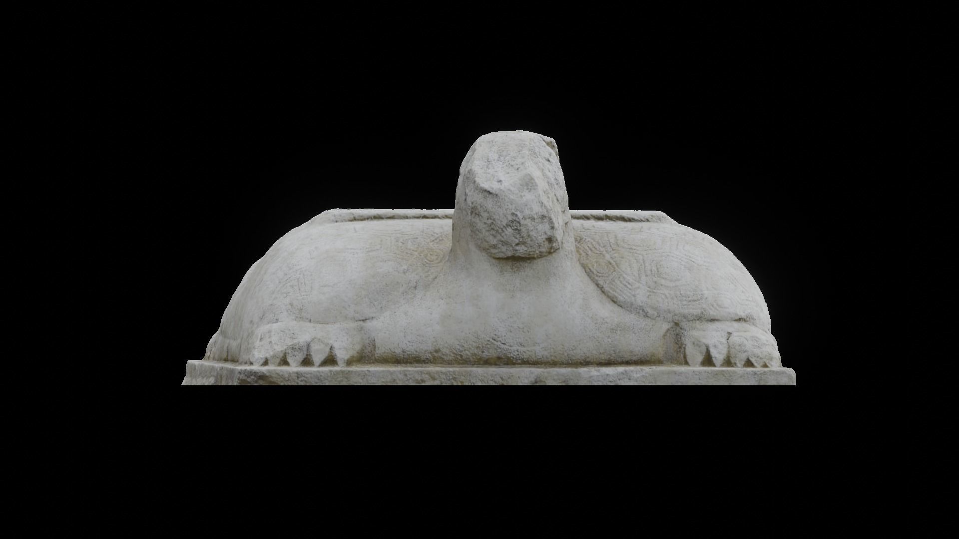 Tortoise statue of turtle 3D model_2