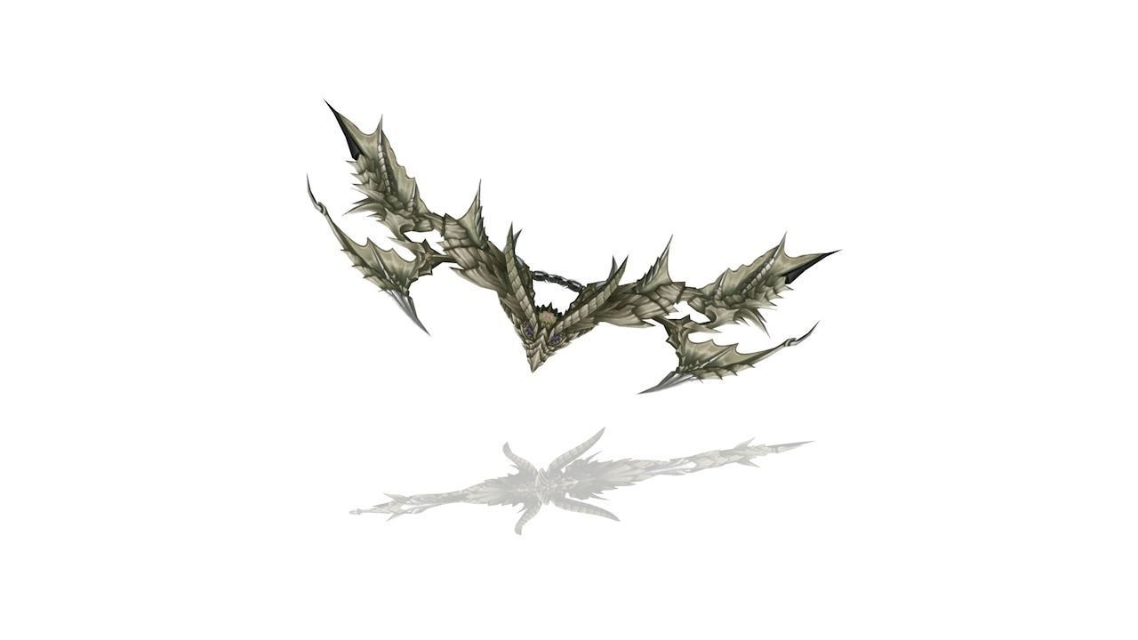 Dragon Scales Bow Low-poly 3D model_5